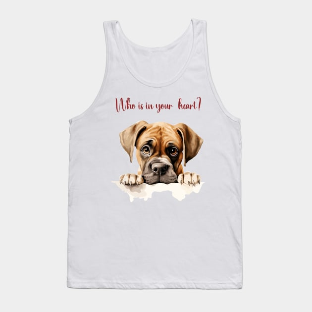 Boxer Dog Lover Tank Top by erzebeth